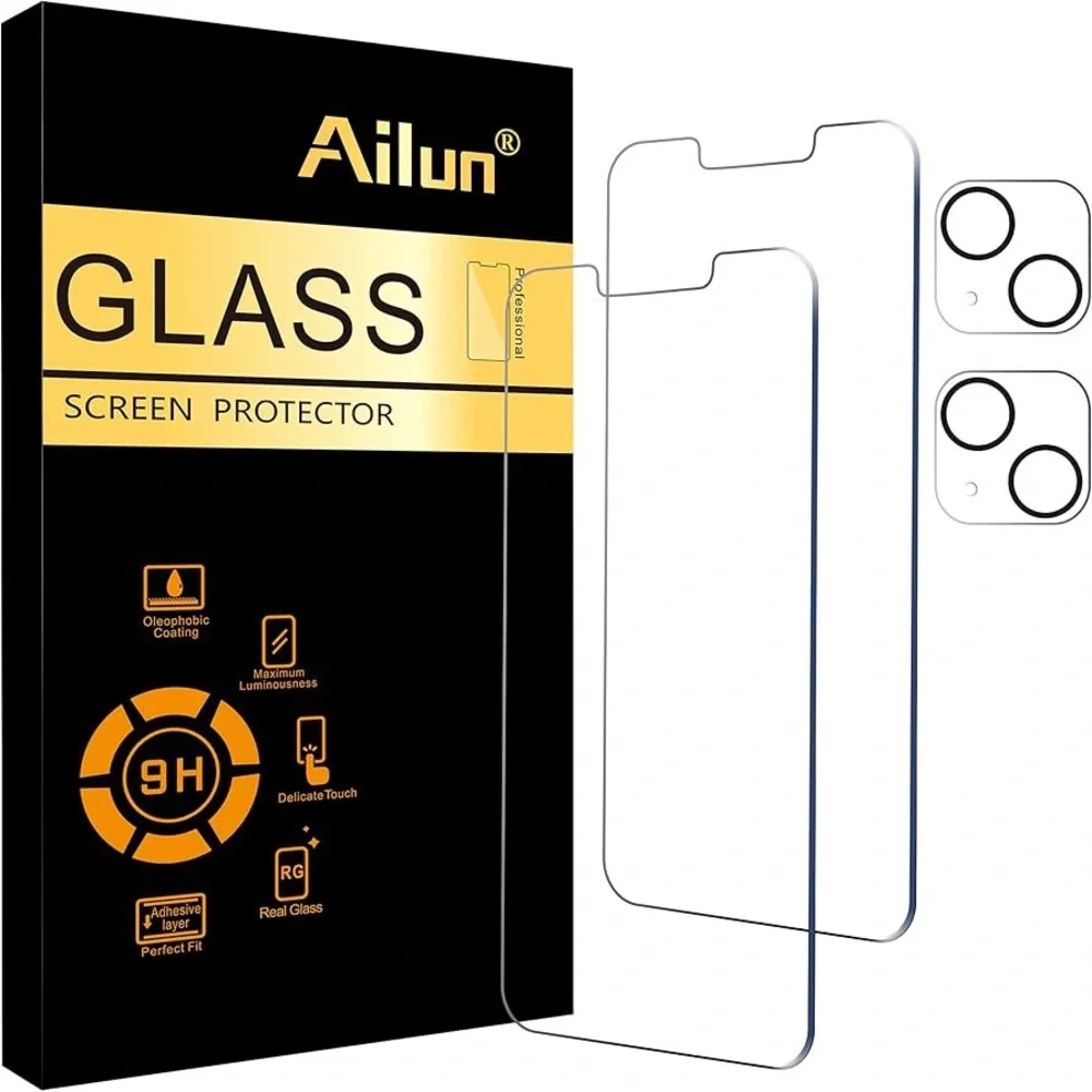 Ailun Clear Tempered Glass Screen Protector for iPhone